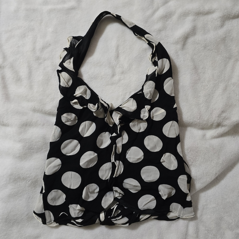 Vintage Polka Dot Halter Top